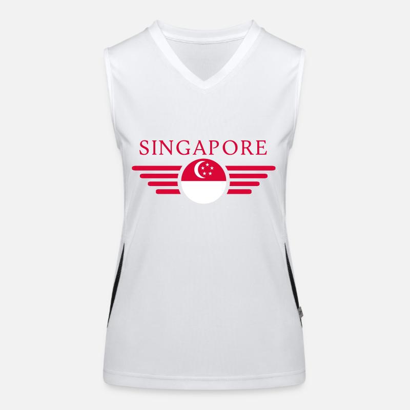 Singapur Funktionelles Kontrast-Tank Top für Frauen