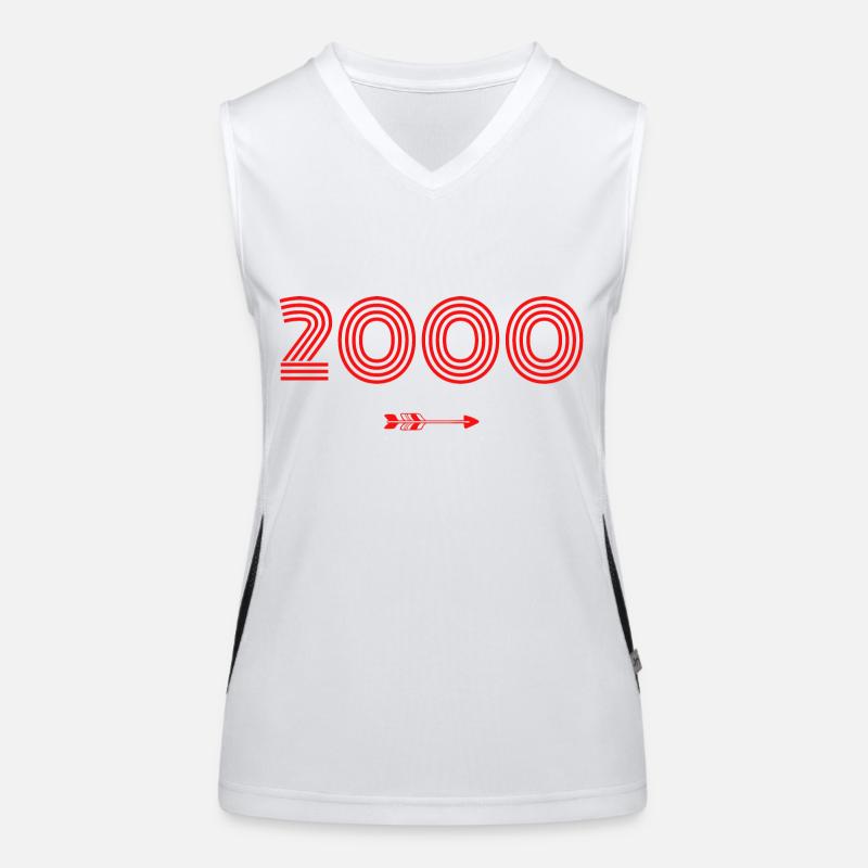 Born in 2000 Women's Functional Contrast Tank Top