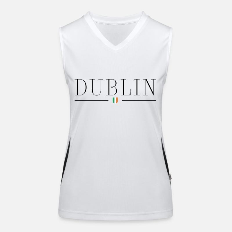 Ich liebe Dublin Funktionelles Kontrast-Tank Top für Frauen