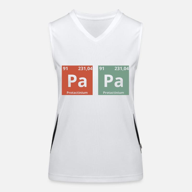 Dad Periodic Table Women's Functional Contrast Tank Top
