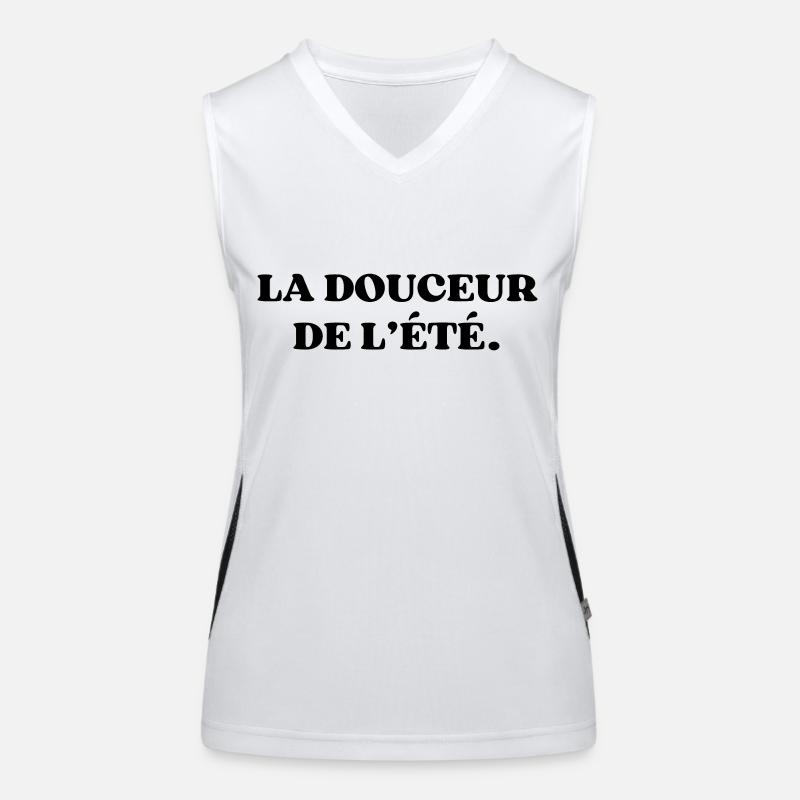 La douceur de l’été Débardeur respirant contrasté Femme