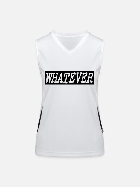 Whatever - Women's Functional Contrast Tank Top - white/black - Front