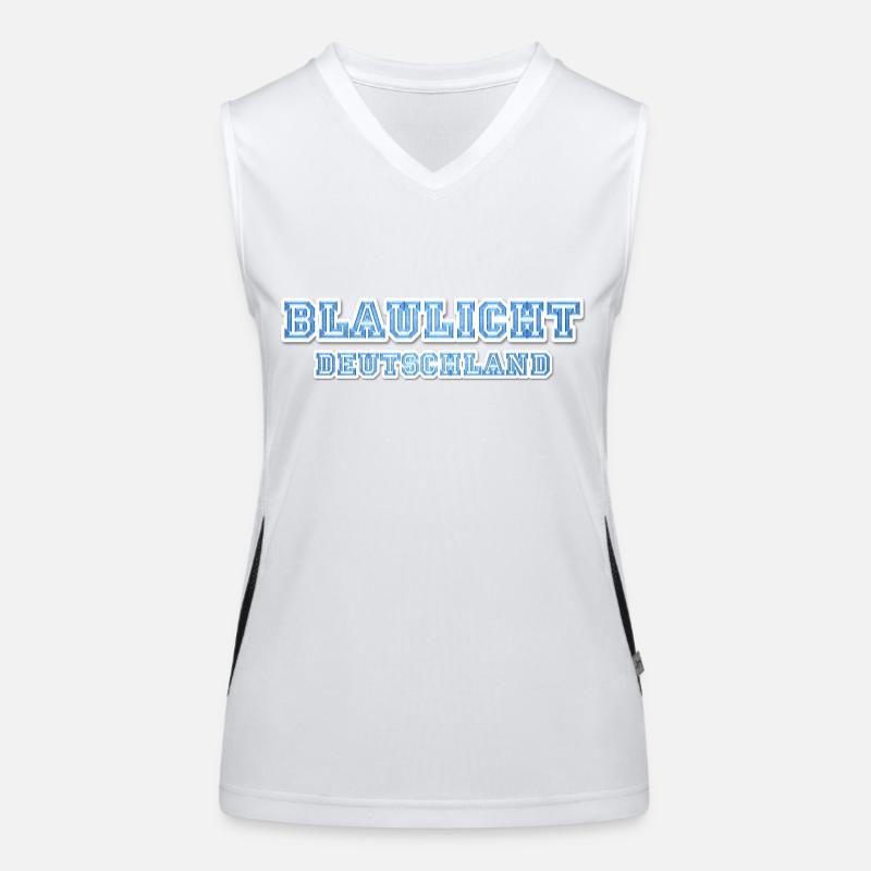 Blue Light Germany Stars26x10 Women's Functional Contrast Tank Top