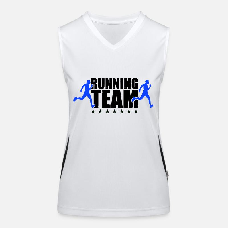 running team Women's Functional Contrast Tank Top