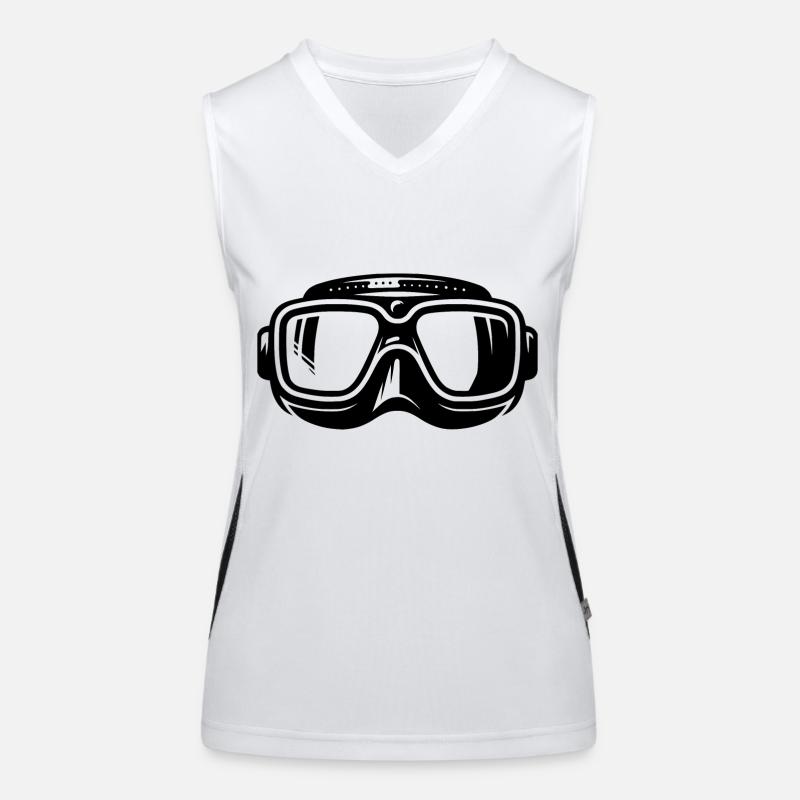 Masque de plongée Silhouette Logo Style Débardeur respirant contrasté Femme