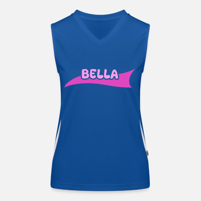 Bella as a given name Women's Functional Contrast Tank Top