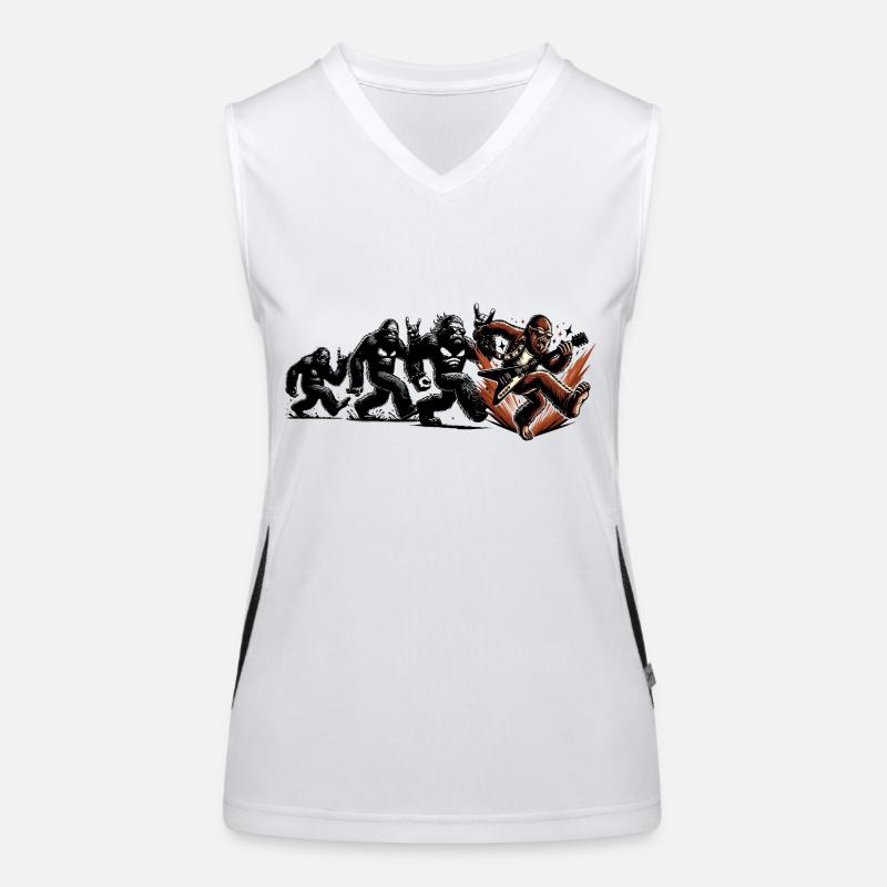 Bigfoot Guitarist Evolution Walk Women's Functional Contrast Tank Top