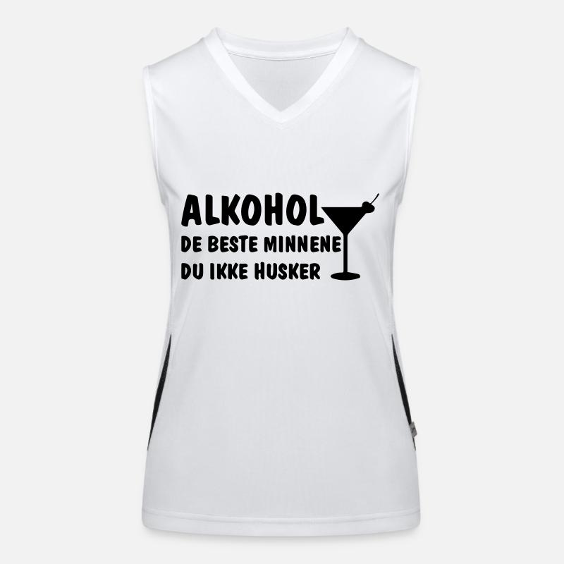 L'alcool, les meilleurs souvenirs dont on ne se souvient pas Débardeur respirant contrasté Femme