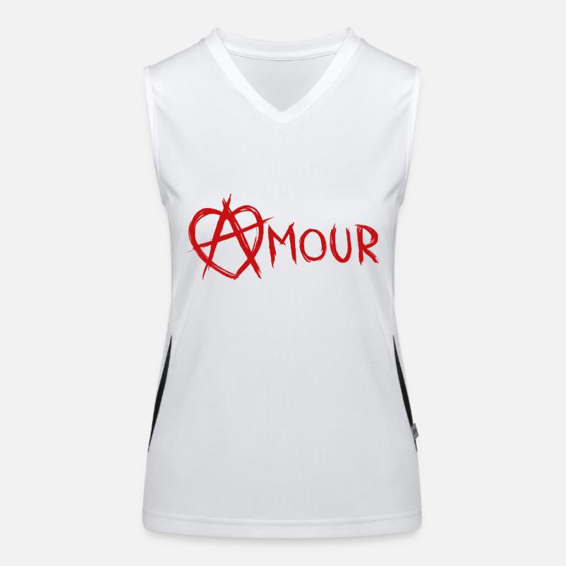 Liebe Funktionelles Kontrast-Tank Top für Frauen
