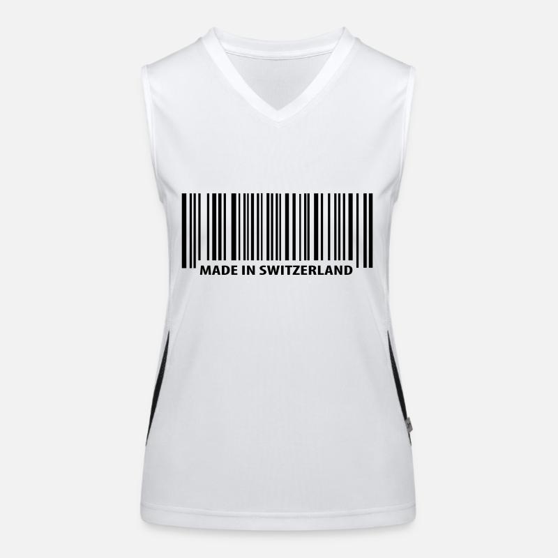 Made in Switzerland Funktionelles Kontrast-Tank Top für Frauen