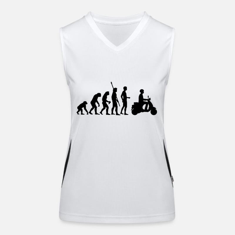 evolution_vespa Funktionelles Kontrast-Tank Top für Frauen