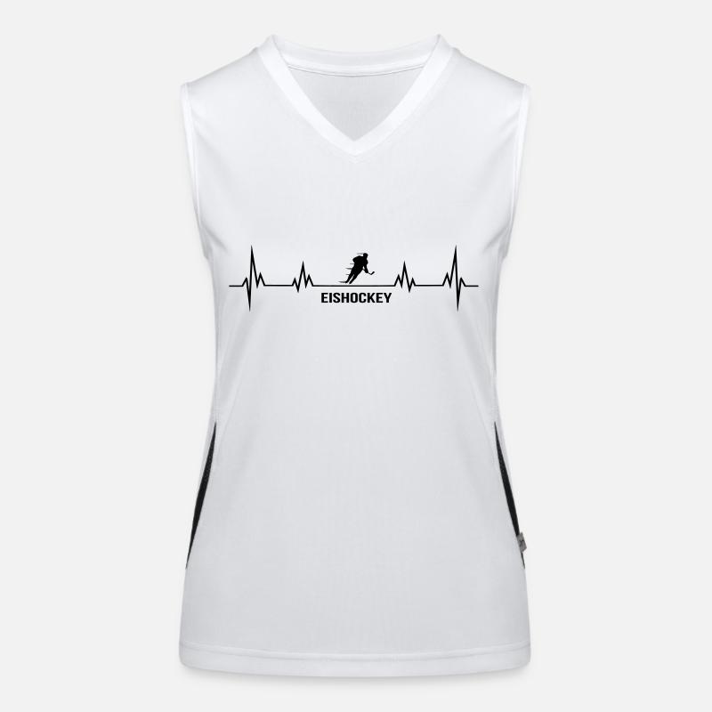 HERZSCHLAG eishockey Funktionelles Kontrast-Tank Top für Frauen