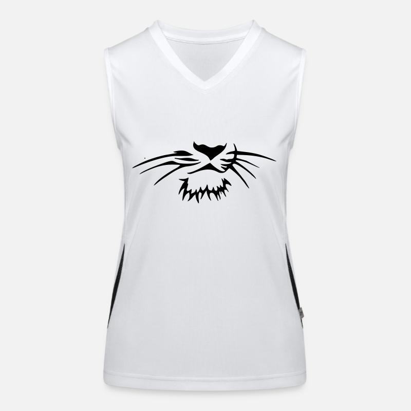 tiger Funktionelles Kontrast-Tank Top für Frauen
