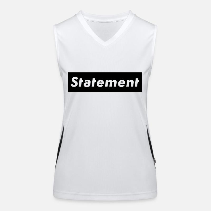 Statement Funktionelles Kontrast-Tank Top für Frauen
