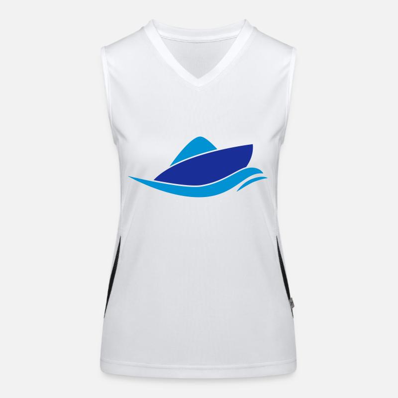 Boot Funktionelles Kontrast-Tank Top für Frauen
