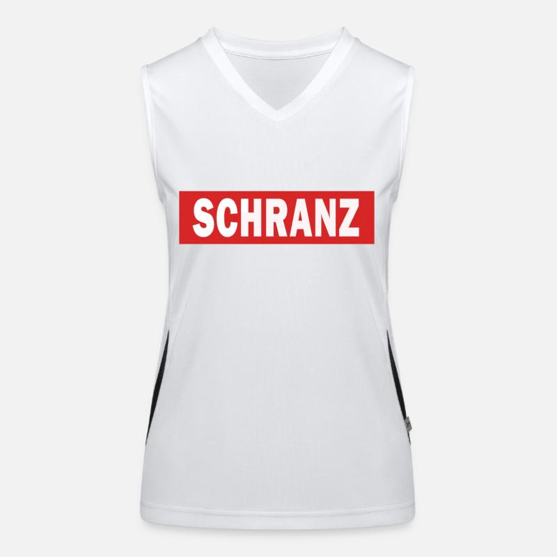 Schranz - Electro Dance Musique Techno Débardeur respirant contrasté Femme