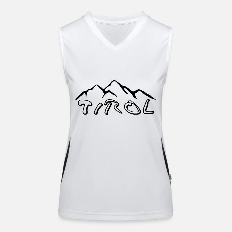 Berg in Tirol Funktionelles Kontrast-Tank Top für Frauen