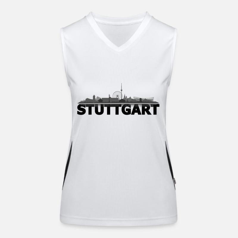 stuttgart_dunkel Débardeur respirant contrasté Femme
