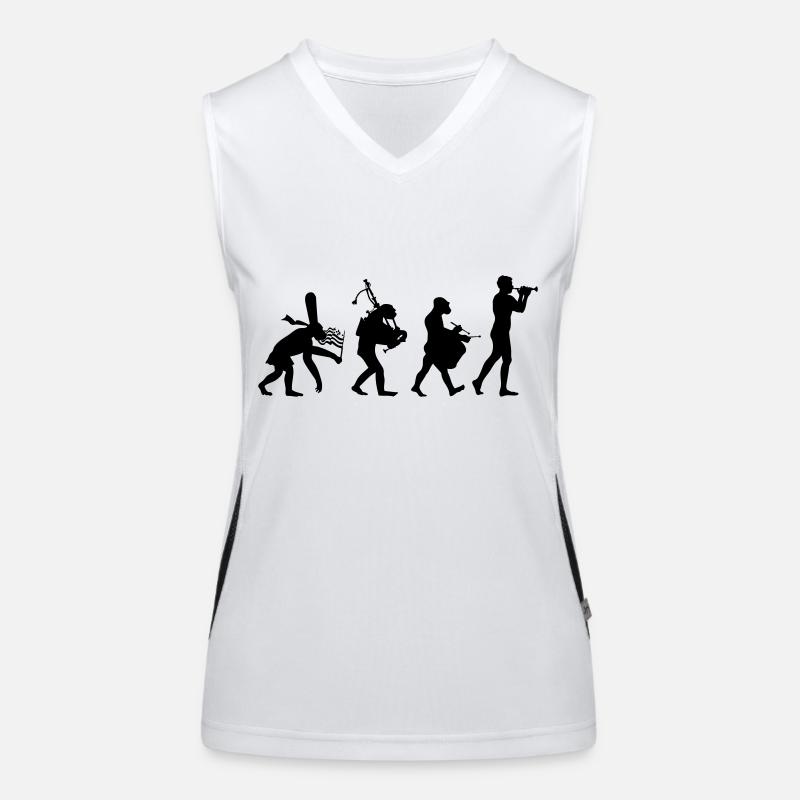 évolution bombarde 2 bagad Débardeur respirant contrasté Femme