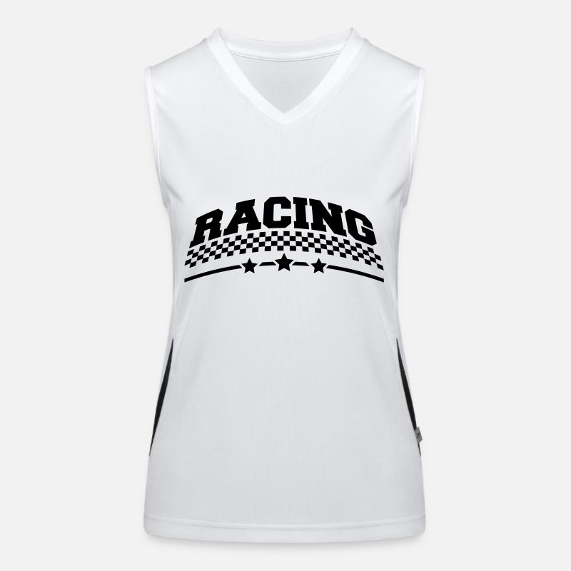 racing_design_1 Funktionelles Kontrast-Tank Top für Frauen