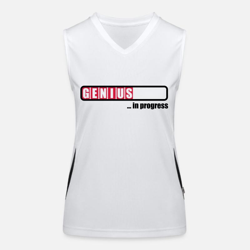 Genius in progress Funktionelles Kontrast-Tank Top für Frauen