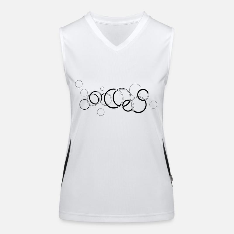 Circles Funktionelles Kontrast-Tank Top für Frauen