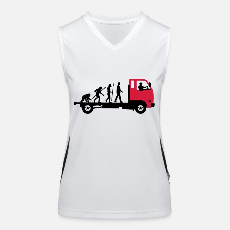 evolution_of_man_trucker_112013_a_2c Funktionelles Kontrast-Tank Top für Frauen