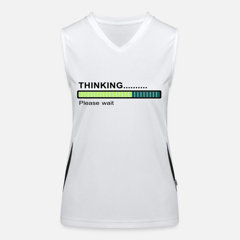 Thinking... Funktionelles Kontrast-Tank Top für Frauen
