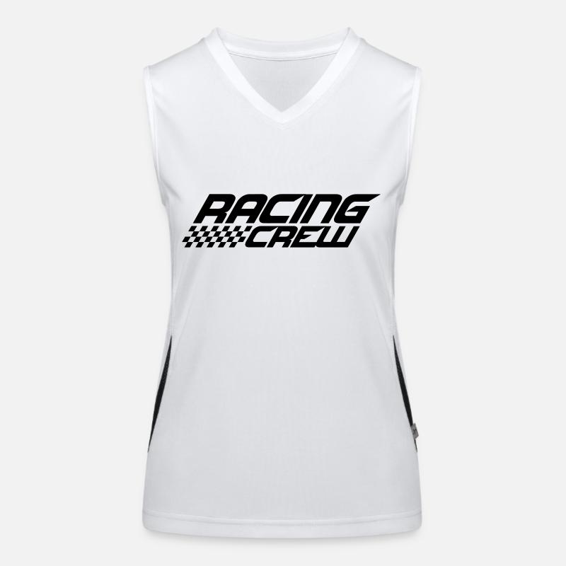 Conception de l'équipe de course Débardeur respirant contrasté Femme