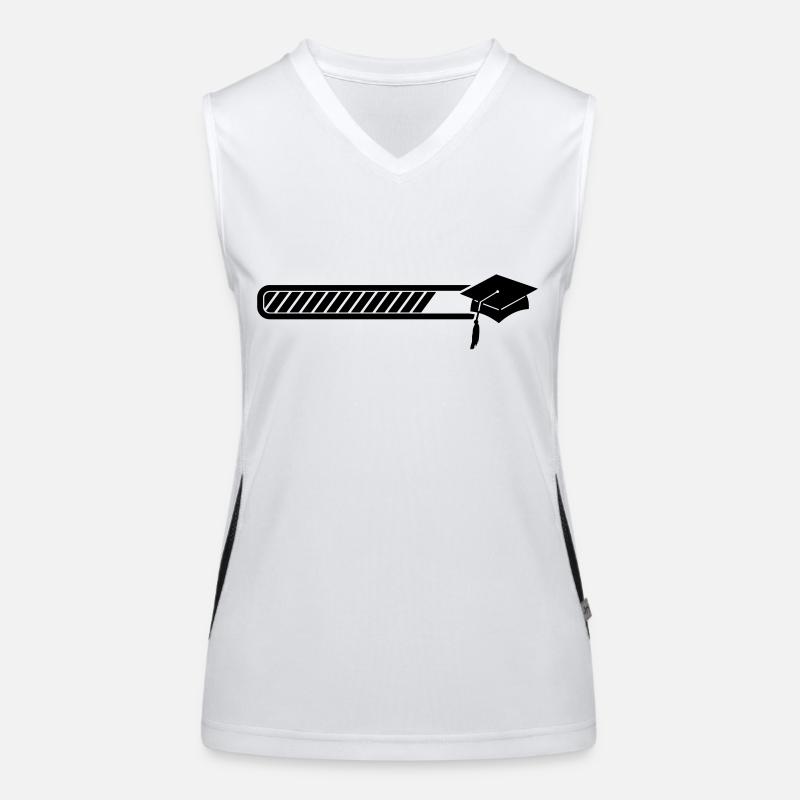 Examenshut - Abi - Abschluss loading Funktionelles Kontrast-Tank Top für Frauen