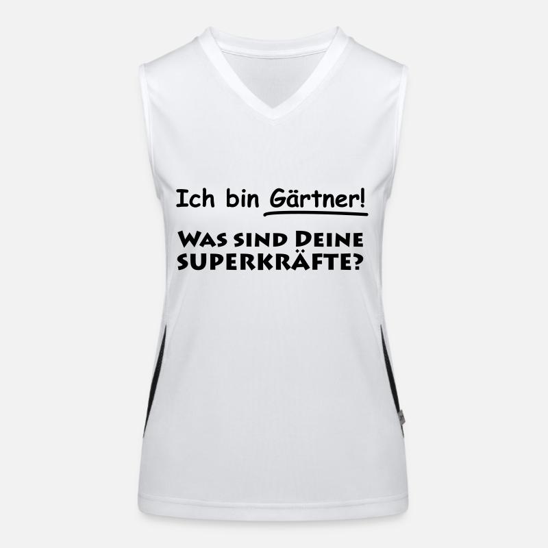 ich bin gärtner Funktionelles Kontrast-Tank Top für Frauen