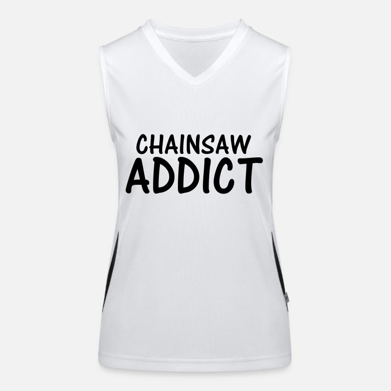 chainsaw addict Women's Functional Contrast Tank Top