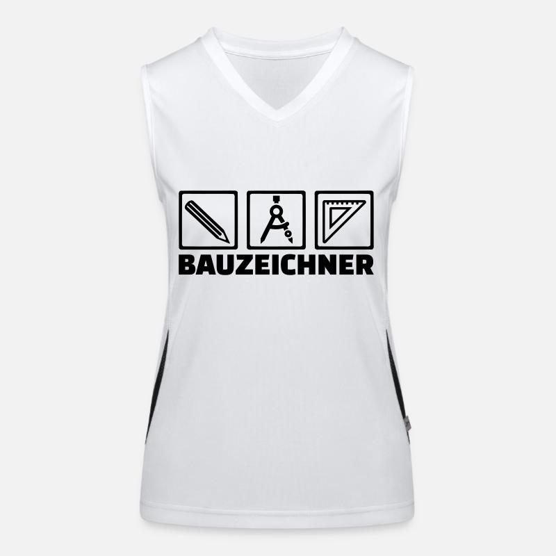 Bauzeichner Funktionelles Kontrast-Tank Top für Frauen