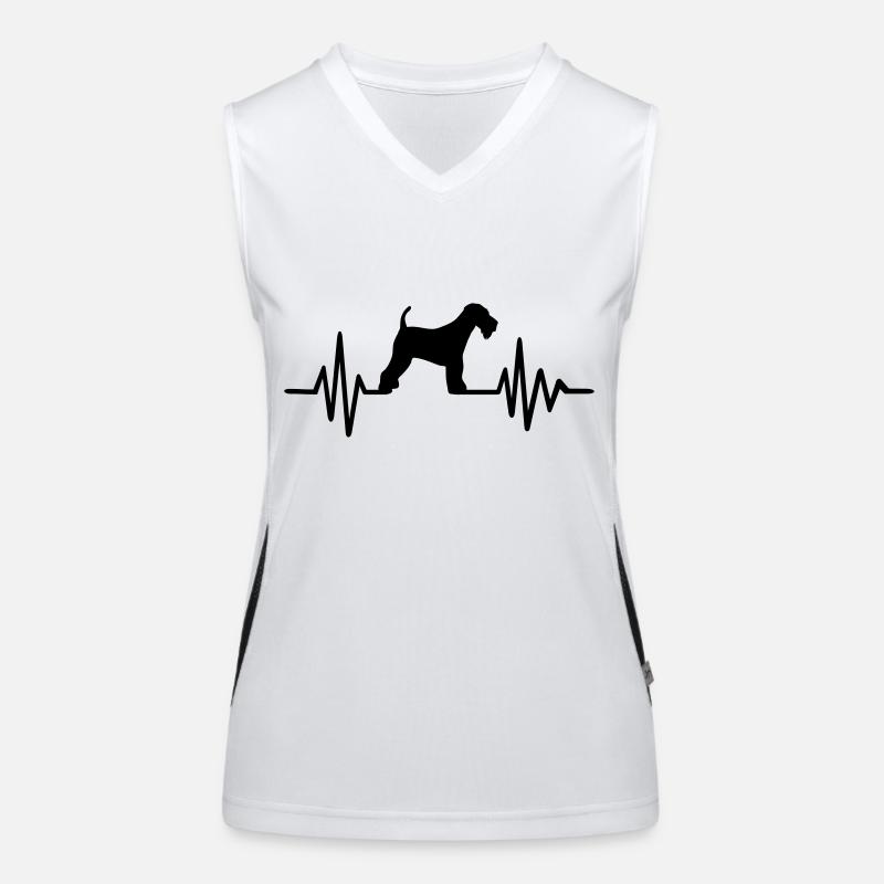 Airedale Terrier Funktionelles Kontrast-Tank Top für Frauen