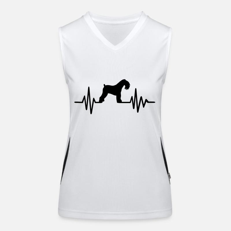 Kerry Blue Terrier Funktionelles Kontrast-Tank Top für Frauen
