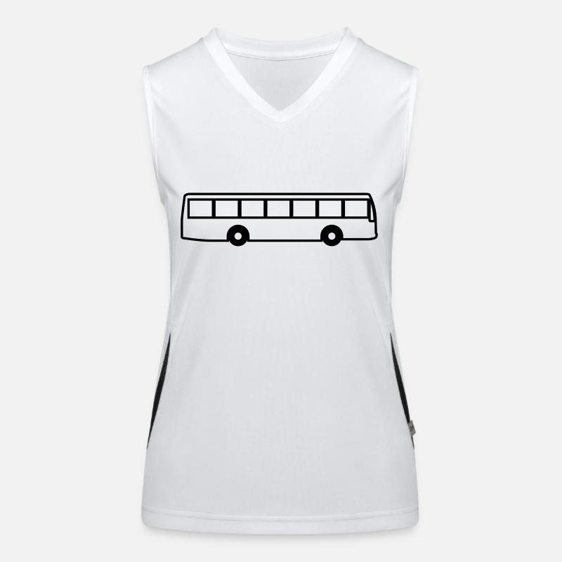 bus Funktionelles Kontrast-Tank Top für Frauen