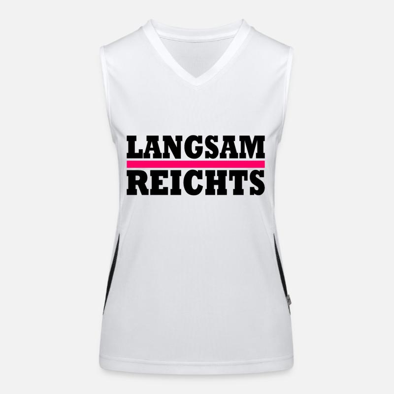 LANGSAM REICHTS Funktionelles Kontrast-Tank Top für Frauen