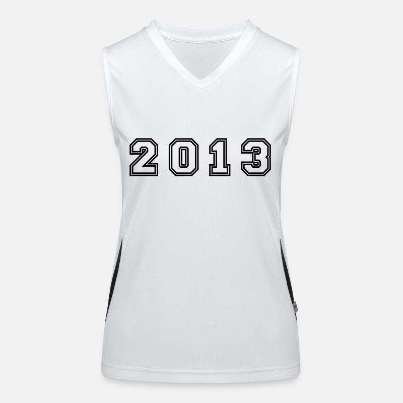 2013 Year Number Women's Functional Contrast Tank Top