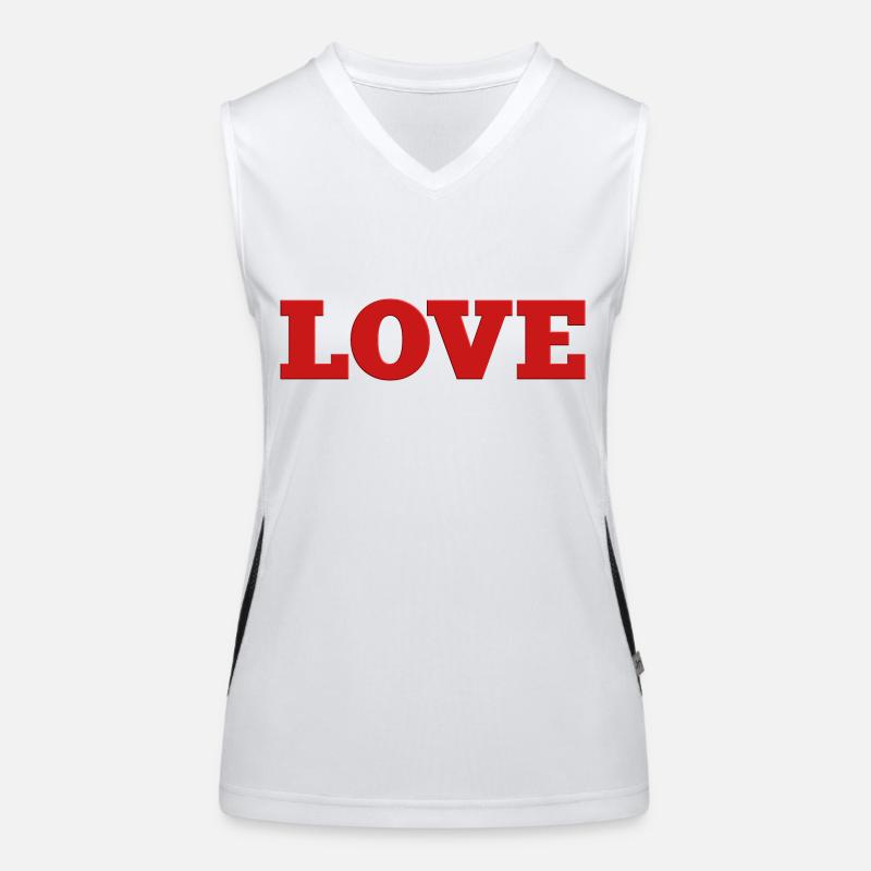 LIEBE Funktionelles Kontrast-Tank Top für Frauen