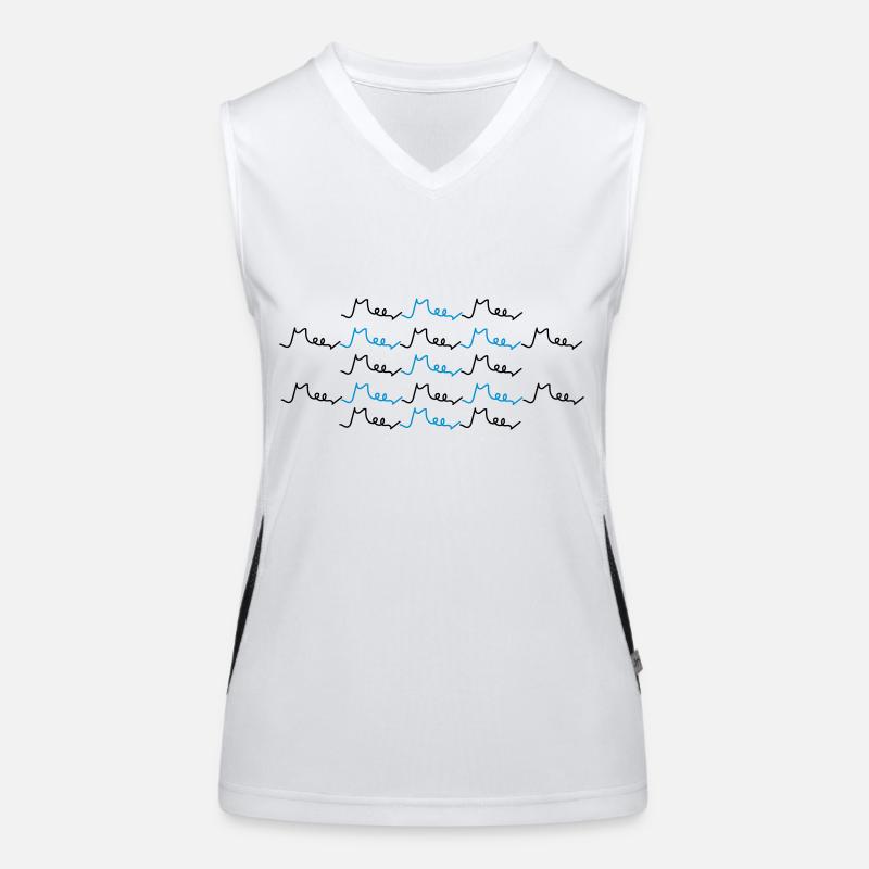 Meer Typografie (b) Funktionelles Kontrast-Tank Top für Frauen