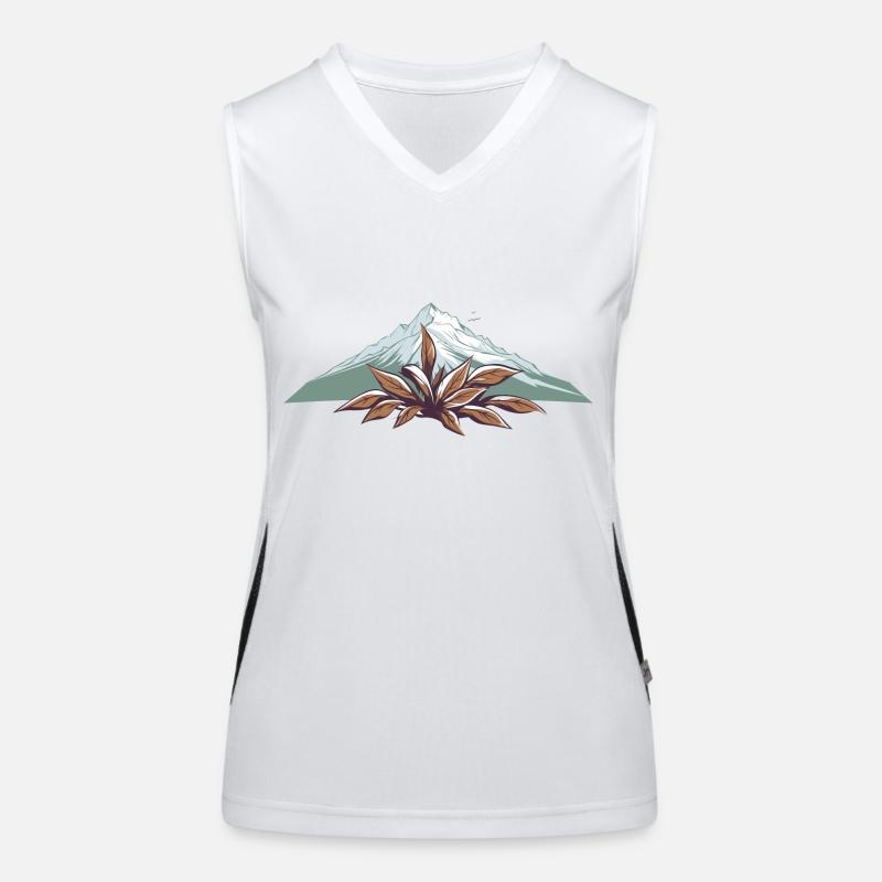 Tabakpflanze Funktionelles Kontrast-Tank Top für Frauen