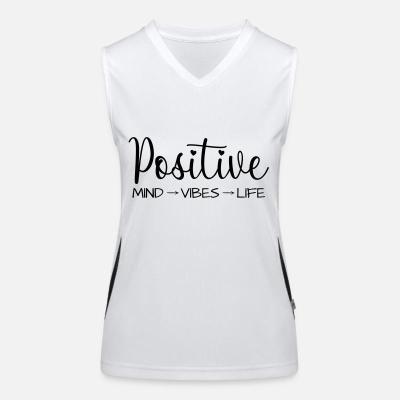 Positive Gedanken Funktionelles Kontrast-Tank Top für Frauen