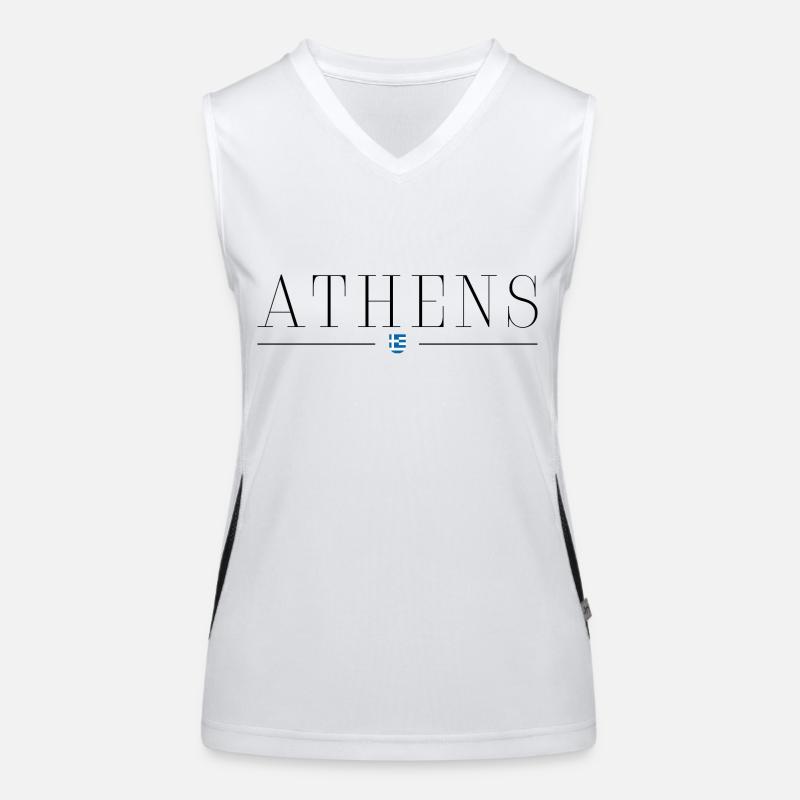 Ich liebe Athen Funktionelles Kontrast-Tank Top für Frauen