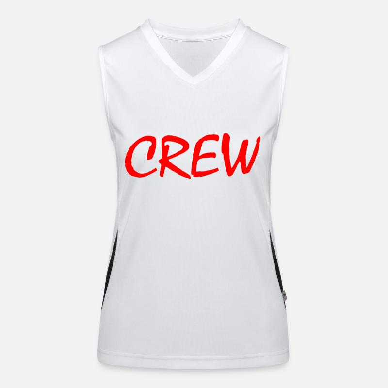 Crew Débardeur respirant contrasté Femme