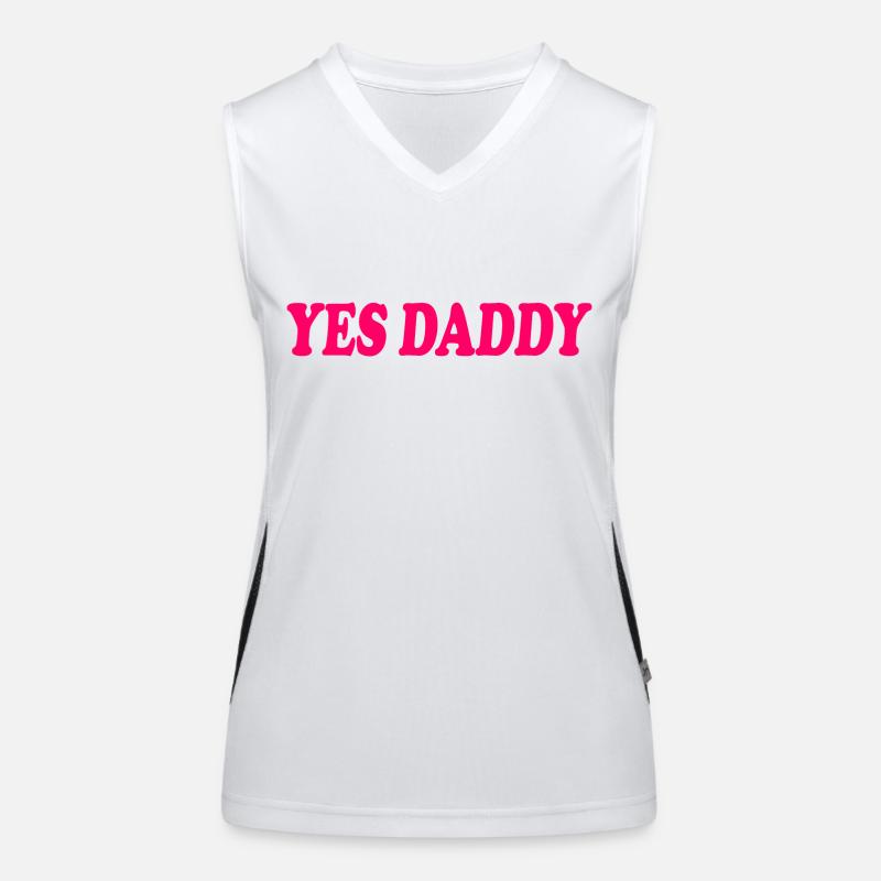 Yes daddy Funktionelles Kontrast-Tank Top für Frauen