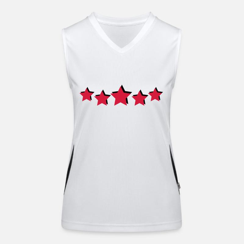 sterne Funktionelles Kontrast-Tank Top für Frauen