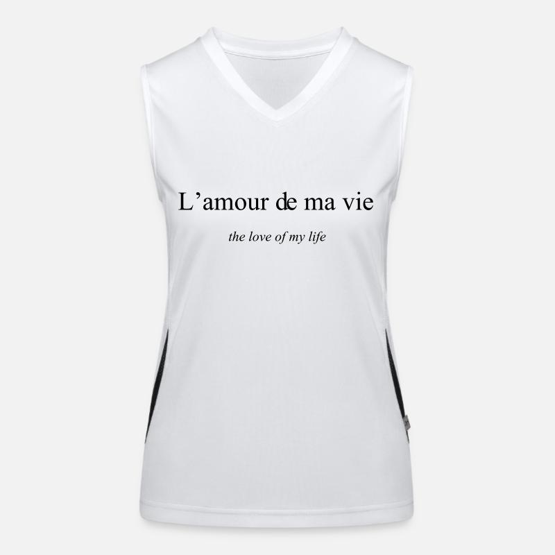 Die Liebe meines Lebens Funktionelles Kontrast-Tank Top für Frauen