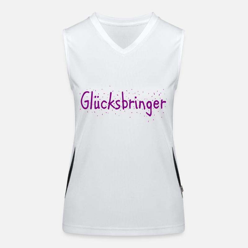 Glücksbringer Funktionelles Kontrast-Tank Top für Frauen