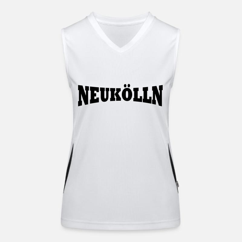 Neukölln lettrage Débardeur respirant contrasté Femme