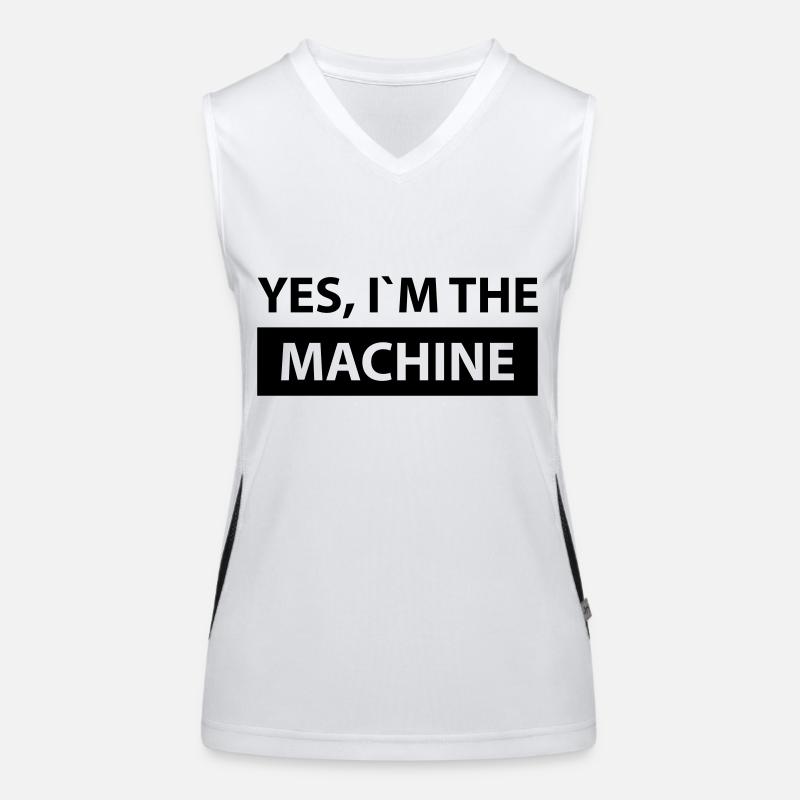 yes i´m the machine Women's Functional Contrast Tank Top